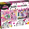 Disney puzzle maxifloor 2 x 24 minnie           .> Puzzle Per Bambini