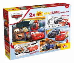 Disney puzzle maxifloor 2 x 24 cars> Puzzle Per Bambini