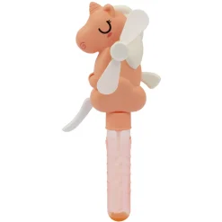 SUN&SPORT Divertente ventilatore a forma di unicorno o dinosauro – rinfresca e divertiti con bolle di sapone><noscript><img width=