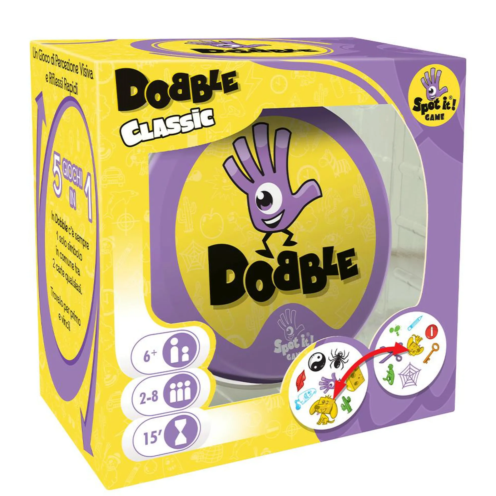ASMODEE Dobble edizione italiana: eco-sleeve per 2-8 giocatori, 6+ anni> Giochi In Scatola Per Famiglia