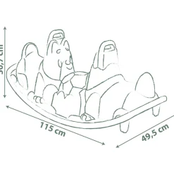 SMOBY Dondolo cagnolini life – comfort, sicurezza e design ecologico><noscript><img width=