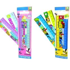 MITAMA Doppiodecimetro , 15 cm.,  good vibes, pack in carta  2 pz> Tagli, Collage, Adesivi