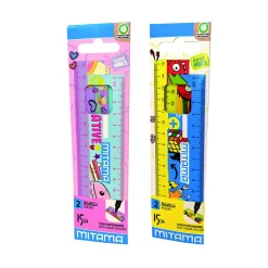 MITAMA Doppiodecimetro , 15 cm.,  good vibes, pack in carta  2 pz> Tagli, Collage, Adesivi