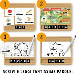 HEADU Enciclopedia dei piccoli montessori. scrivere, leggere e conoscere le parole. made in italy> Primi Apprendimenti