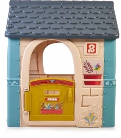 FEBER casual house, casetta per bambini con porta apribile, colori pastello, per bambini/e dai 2 anni> Casette Per Bambini