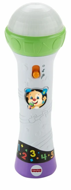 FISHER-PRICE Fisher price microfono baby rock, giocattolo per imparare cantando con 2 modalità di gioco, bambini 18 + mesi, multicolore> Giochi Musicali
