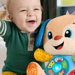 FISHER-PRICE – il cagnolino smart stages blu, peluche musicale per l’apprendimento con luci, suoni e frasi> Giochi Di Apprendimento