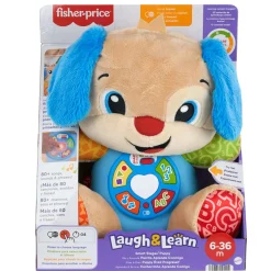 FISHER-PRICE – il cagnolino smart stages blu, peluche musicale per l’apprendimento con luci, suoni e frasi><noscript><img width=
