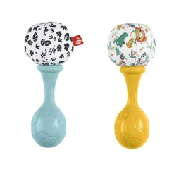 FISHER-PRICE – maracas, set di 2 maracas sonaglino con motivi ad alto contrasto e suoni divertenti><noscript><img width=