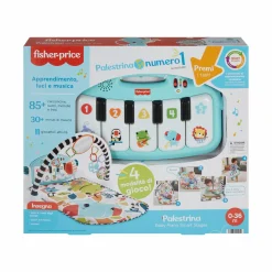 FISHER-PRICE – palestrina baby piano, set musicale portatile con 3 livelli di apprendimento smart stages, include 10 giocattoli collegabili> Palestrine E Tappeti Gioco