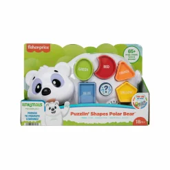 FISHER-PRICE – parlamici fabietto orsetto forme e colori, versione italiana, giocattolo interattivo musicale e puzzle con luci e movimenti per l’apprendimento, 18+ mesi, hrb80><noscript><img width=