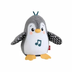 FISHER-PRICE – pinguino dolci coccole, peluche sensoriale con musica e ali che si muovono, per il gioco interattivo da distesi sul pancino, 0+ anni, hnc10><noscript><img width=
