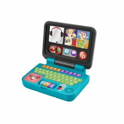 FISHER-PRICE ​ – ridi e impara il mio primo laptop, edizione italiana, giocattolo elettronico con contenuti educativi smart stages, giocattolo per bambini 6+ mesi, hhh03> Giochi Di Apprendimento