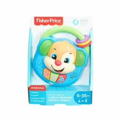 FISHER-PRICE , lettore musicale canta e impara, giocattolo elettronico ridi impara 6-36 mesi><noscript><img width=