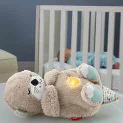 FISHER-PRICE lontra soffice relax, giocattolo con vibrazioni calmanti e musica, per neonati da 0+ mesi, fxc66><noscript><img width=