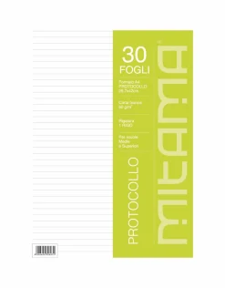 MITAMA Foglio protocollo 1 rigo> Cancelleria E Accessori