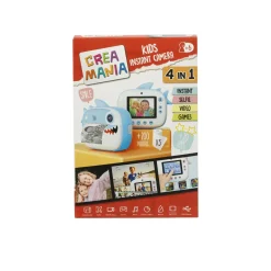 CREA MANIA Fotocamera bambini instant kids camera – 6a+ assortita in rosa e blu –  ><noscript><img width=