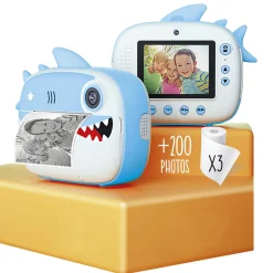 CREA MANIA Fotocamera bambini instant kids camera – 6a+ assortita in rosa e blu –  ><noscript><img width=