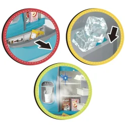 FUNNY HOME Frigorifero americano realistico con suoni e luci – 9 accessori inclusi – gioco di ruolo per bambini –> Giochi Di Emulazione