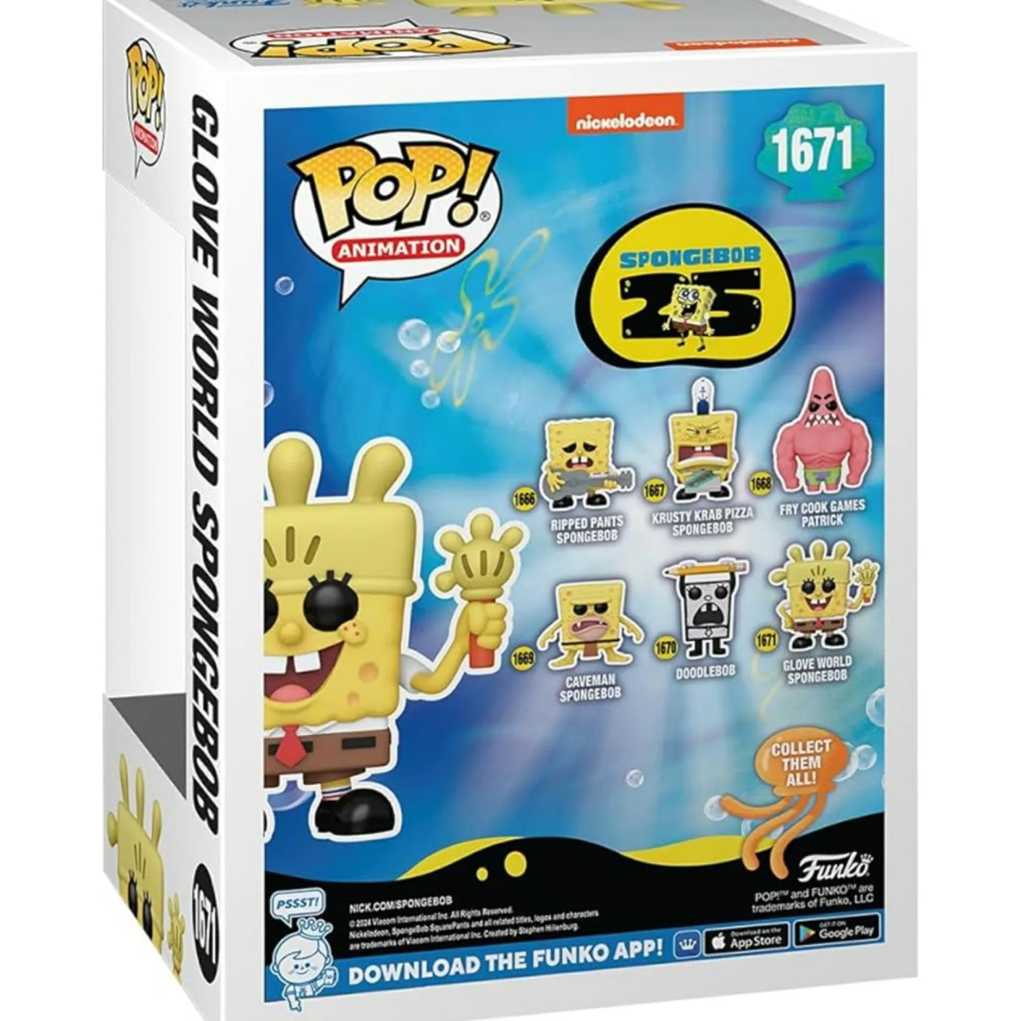 Funko pop – spongebob – 25th glove world – 1671> Funko Da Collezione|Action Figures