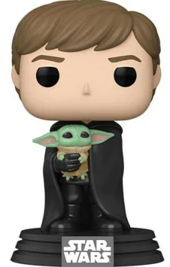 FUNKO POP! Funko pop star wars the mandalorian luke w/grogu 482> Funko Da Collezione|Action Figures