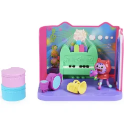 GABBY'S DOLLHOUSE Gabby’s dollhouse, groovy music room con personaggio daniel james catnip, 2 accessori, 2 mobili e 2 scatole con sorpresa, giocattoli per bambini dai 3 anni in su> Fashion Dolls