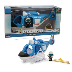 POLIZIA Giochi preziosi – elicottero di soccorso con personaggio articolato e accessori, per bambini dai 4 anni> Action Figures