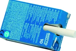 GIOTTO gessetti tondi bianchi – astuccio con doppia confezione ( 2 x 10 pz)> Cancelleria E Accessori