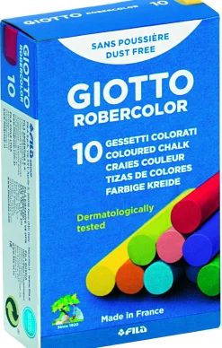 GIOTTO gessetti tondi colorati – astuccio con doppia confezione ( 2 x 10 pz)><noscript><img width=