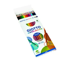 GIOTTO superlaccato – confezione 12 pastelli colorati> Cancelleria E Accessori