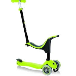 GLOBBER Go up sporty – verde lime – primi passi, cavalcabile e monopattino pieghevole – per bambini dai 15 mesi in su fino a 6 anni> Monopattini