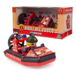 GIOCHI PREZIOSI Gommone vigili del fuoco con personaggio articolato 7 cm – accessori inclusi –> Action Figures