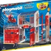 Grande centrale dei vigili del fuoco – playmobil – city action> Mondi Immaginari