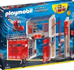 Grande centrale dei vigili del fuoco – playmobil – city action> Mondi Immaginari