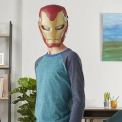 MARVEL Hasbro avengers, maschera flip fx di iron man, con effetti luminosi, replica per giochi d’imitazione><noscript><img width=