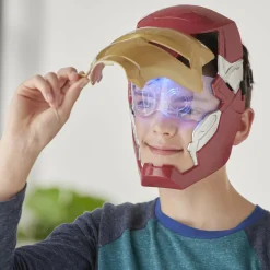 MARVEL Hasbro avengers, maschera flip fx di iron man, con effetti luminosi, replica per giochi d’imitazione><noscript><img width=