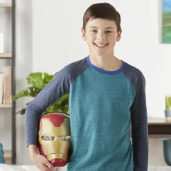 MARVEL Hasbro avengers, maschera flip fx di iron man, con effetti luminosi, replica per giochi d’imitazione><noscript><img width=