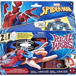 MARVEL Hasbro spider-man, spider-man real webs ultimate blaster, blaster spara ragnatele,  giocattolo per giochi d’imitazione, giocattoli di spider-man, per bambini e bambine dai 5 anni in su><noscript><img width=