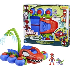 SPIDEY Hasbro marvel e i suoi fantastici amici, veicolo dino-webs, playset con vicolo  dino-webs e supereroi> Action Figures