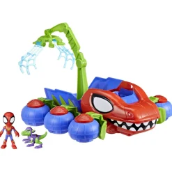 SPIDEY Hasbro marvel e i suoi fantastici amici, veicolo dino-webs, playset con vicolo  dino-webs e supereroi><noscript><img width=