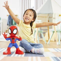 SPIDEY Hasbro marvel e i suoi fantastici amici, balla e gattona, peluche interattivo con 20 frasi e suoni, 2 canzoni><noscript><img width=