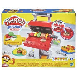 PLAY-DOH Hasbro kitchen creations barbecue, per bambini dai 3 anni in su, con 6 colori atossici><noscript><img width=