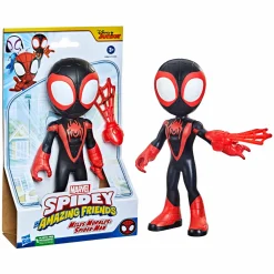 SPIDEY Hasbro e i suoi fantastici amici – mega miles morales, action figure da 22,5 cm, dai 3 anni in su><noscript><img width=