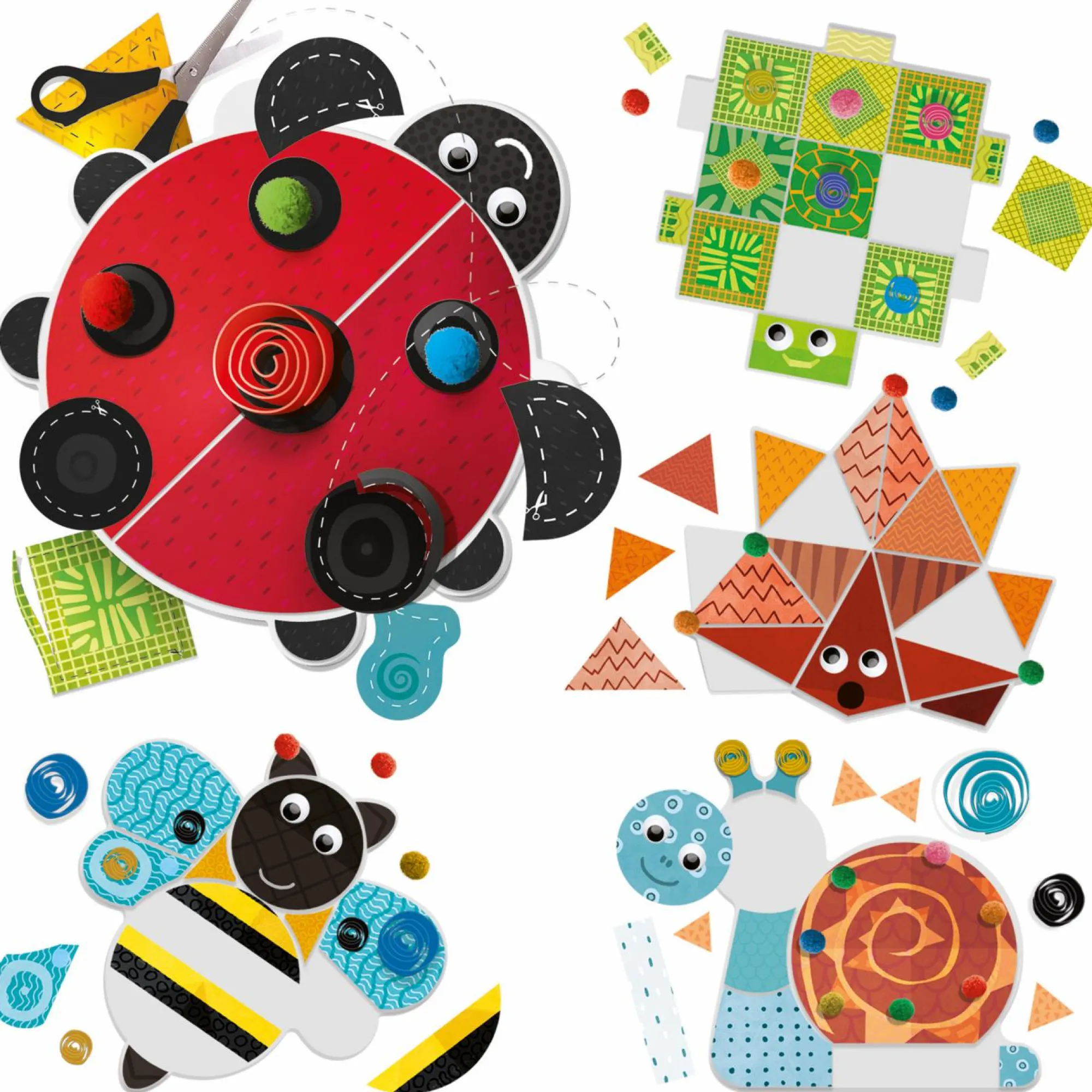 HEADU – crea tagliando e ritagliando montessori> Tagli, Collage, Adesivi