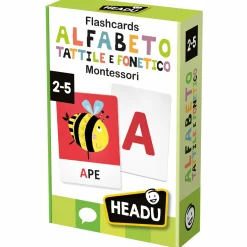 HEADU – flashcards alfabeto tattile e fonetico montessori> Primi Apprendimenti