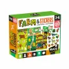 HEADU – puzzle + stickers the farm> Puzzle Per Bambini