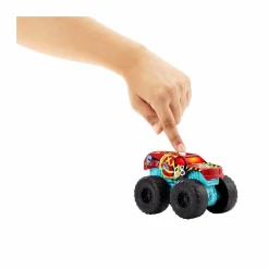 Hot Wheels – monster trucks assortito singolo demolitore ruggente con luci e suoni, rombo del motore e rumori di schianto e altri suoni tipici del veicolo, giocattolo per bambini 3+ anni, hdx60><noscript><img width=