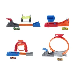 Hot Wheels – piste acrobatiche, playset collegabili da rally con lanciatori inclusi> Modellini Veicoli In Scala