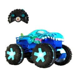 Hot Wheels monster trucks – mega-wrex oversize r/c, truck radiocomandato in scala 1:15 con 3 modalità di gioco, luci e suoni interattivi> Garage E Circuiti