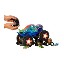 Hot Wheels monster trucks – mega-wrex oversize r/c, truck radiocomandato in scala 1:15 con 3 modalità di gioco, luci e suoni interattivi><noscript><img width=
